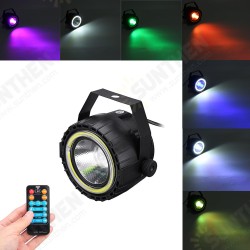 AC90-240V 15W RGB White COB LED Stage Light Remote Control Sound-activated Par Lamp for Christmas AC90-240V 15W RGB White COB LED Stage Light Remote Control Sound-activated Par Lamp for Christmas