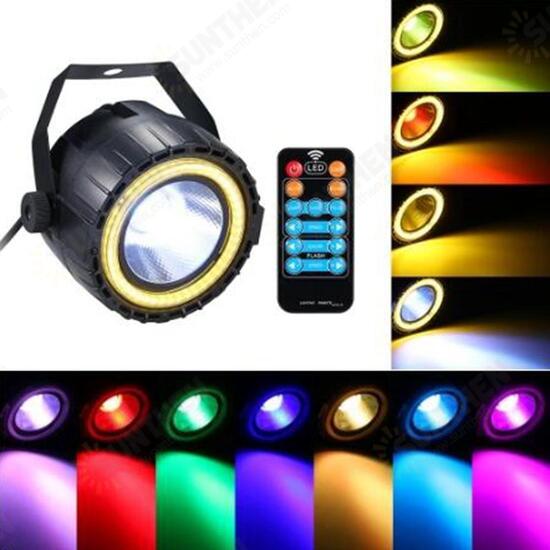 AC90-240V 15W RGB LED Stage Light Remote Control Sound-activated Par Lamp for Christmas