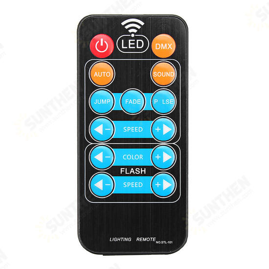 AC90-240V 15W RGB LED Stage Light Remote Control Sound-activated Par Lamp for Christmas