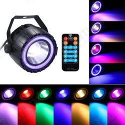 AC90-240V 15W RGB LED Stage Light Remote Control Sound-activated Par Lamp for Christmas AC90-240V 15W RGB LED Stage Light Remote Control Sound-activated Par Lamp for Christmas