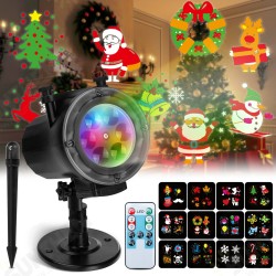 Christmas Projector Lights Thanksgiving Projector Light with 12 Ocean Wave Patterns Christmas Projector with Remote & Timing for Indoor Outdoor Xmas New Year Party Landscape Decorations Christmas Projector Lights Thanksgiving Projector Light with 12 Ocean Wave Patterns Christmas Projector with Remote & Timing for Indoor Outdoor Xmas New Year Party Landscape Decorations