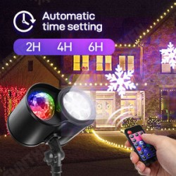 Christmas Projector Lights Waterproof Outdoor Projector 2-in-1 Ocean Waves and Moving Patterns Lawn Lamp with Remote Control for Holiday Christmas Party Outdoor Indoor Decorations Christmas Projector Lights Waterproof Outdoor Projector 2-in-1 Ocean Waves and Moving Patterns Lawn Lamp with Remote Control for Holiday Christmas Party Outdoor Indoor Decorations