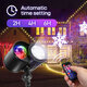 Christmas Projector Lights Waterproof Outdoor Projector 2-in-1 Ocean Waves and Moving Patterns Lawn Lamp with Remote Control for Holiday Christmas Party Outdoor Indoor Decorations