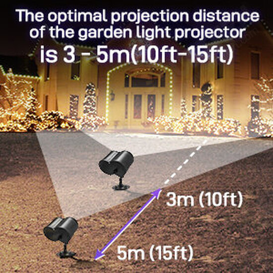 Christmas Projector Lights Waterproof Outdoor Projector 2-in-1 Ocean Waves and Moving Patterns Lawn Lamp with Remote Control for Holiday Christmas Party Outdoor Indoor Decorations