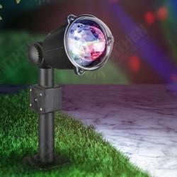 DC12V 3.6W Colorful Rotating Crystal Ball LED Christmas Projection Stage Party Light for Outdoor DC12V 3.6W Colorful Rotating Crystal Ball LED Christmas Projection Stage Party Light for Outdoor