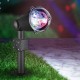 DC12V 3.6W Colorful Rotating Crystal Ball LED Christmas Projection Stage Party Light for Outdoor