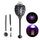Four Modes LED Stage Light with Flame Effect Rechargeable DJ Night Light Party Lamp Decor