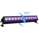 12LED 36W UV LED Light Bar 360° Adjustable Wall Lights Lamp for DJ Stage Party