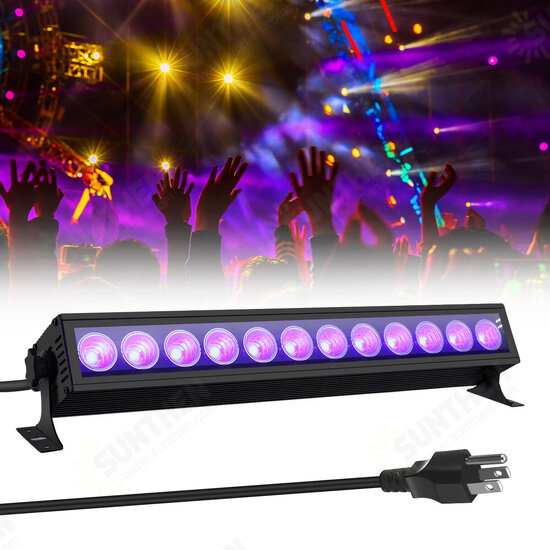 12LED 36W UV LED Light Bar 360° Adjustable Wall Lights Lamp for DJ Stage Party