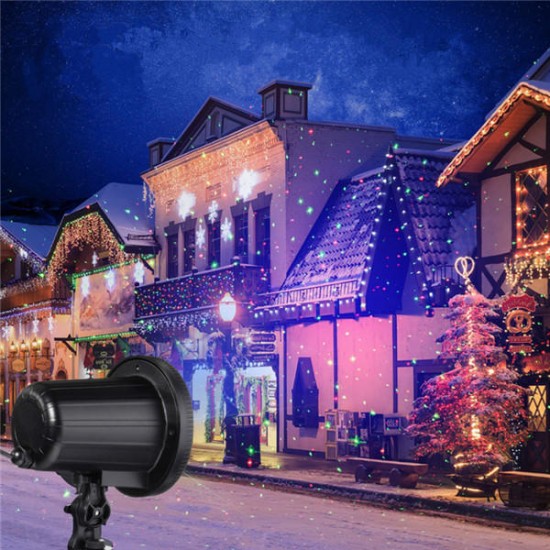 RG LED Projector Stage Light Remote Control Spotlight Moving Lamp for Outdoor Landscape