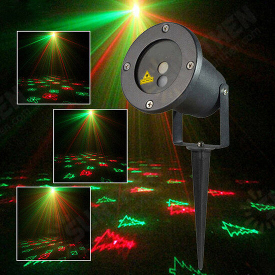 R&G Remote Christmas 12 Pattern Waterproof Projector Stage Light Garden Lawn Landscape Lamp