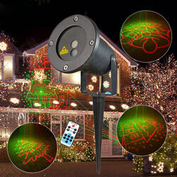 R&G Remote Christmas 8 Pattern Waterproof Projector Stage Light Garden Lawn Landscape Lamp R&G Remote Christmas 8 Pattern Waterproof Projector Stage Light Garden Lawn Landscape Lamp
