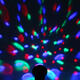 RGB 4 LED Crystal Magic Rotating Ball Effect Stage Light Party KTV Bar Disco DJ AC90-245V