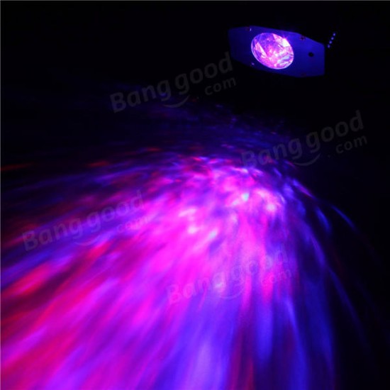 Remote Control RGB LED Stage Light Water Ripple Effect for Bar Halloween Christmas