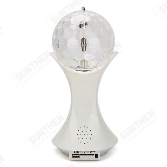 World Cup Rotating RGB LED Stage Light With Sound Mode MP3 Remote Controller U Disk