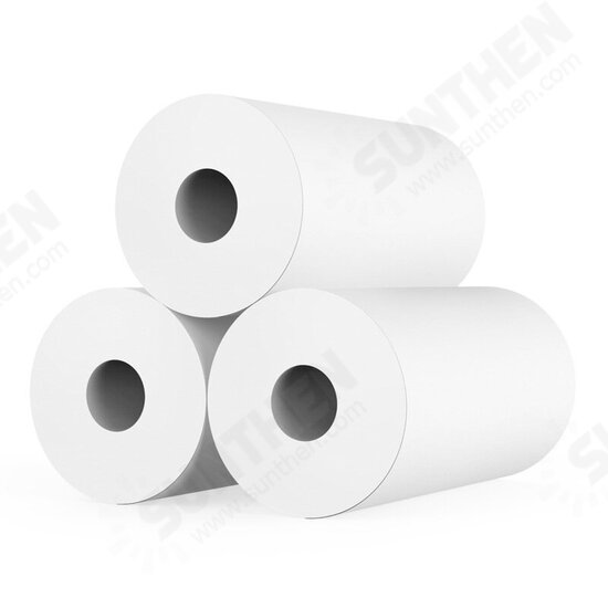 57*25 3/5 Rolls Pure Color Clear Photo Printing Paper Roll for Pocket Thermal Printer