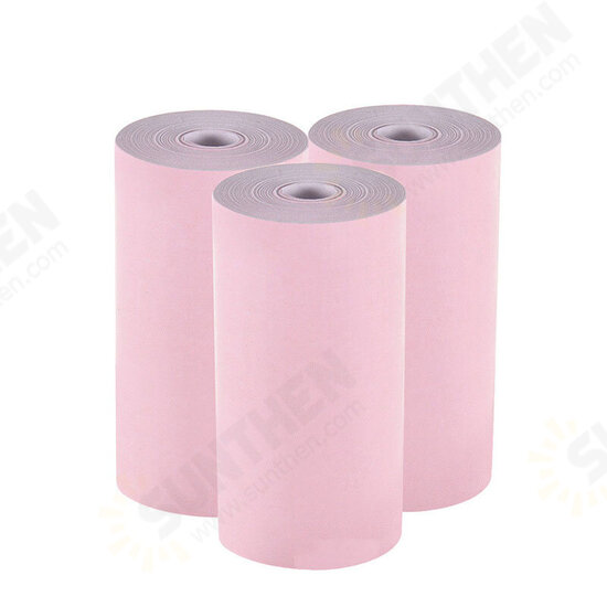 57*25 3/5 Rolls Pure Color Clear Photo Printing Paper Roll for Pocket Thermal Printer