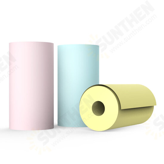 57*25 3/5 Rolls Pure Color Clear Photo Printing Paper Roll for Pocket Thermal Printer