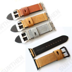 Crazy Horse Genuine Leather Watch Band For Apple Watch Series 1/ Series 2 38/42mm Crazy Horse Genuine Leather Watch Band For Apple Watch Series 1/ Series 2 38/42mm