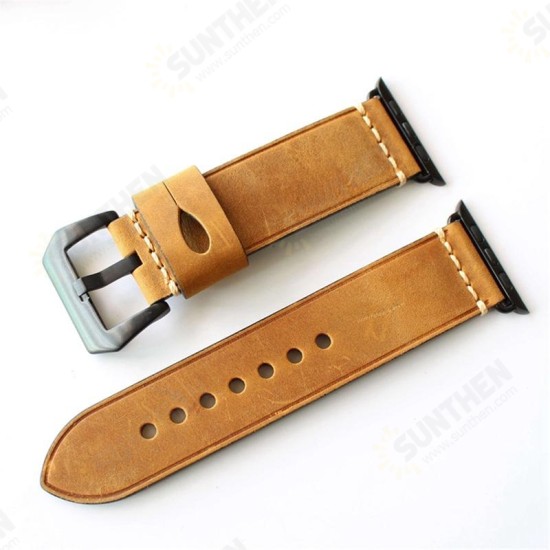 Crazy Horse Genuine Leather Watch Band For Apple Watch Series 1/ Series 2 38/42mm