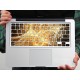 Flowing Dazzling Cloud PVC Keyboard Bubble Self-adhesive Decal For Macbook Pro 13 15 Inch