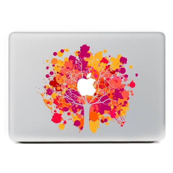 Phoenix Tree Leaf Decorative Laptop Decal Removable Bubble Free Self-adhesive Skin Sticker