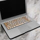 Yellow Marble Plate PVC Keyboard Bubble Self-adhesive Decal For Macbook Pro 13 15 Inch Yellow Marble Plate PVC Keyboard Bubble Self-adhesive Decal For Macbook Pro 13 15 Inch
