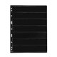 10 Sheet of Stamp Stock Black & Double Sided Page (7 Strips) & 9 Binder Holes