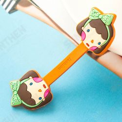 2Pcs Cable Earphome Cord Wrap Cartoon Organizer Holder Silicone Rubber USB Tidy Storage Fastener 2Pcs Cable Earphome Cord Wrap Cartoon Organizer Holder Silicone Rubber USB Tidy Storage Fastener