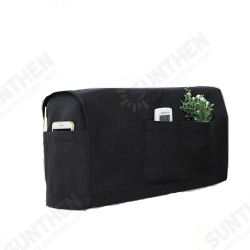 2Pcs/Set Armrest Cover W/ 6 Pockets Linen Anti-Slip Sofa Armrest Cover Protector 2Pcs/Set Armrest Cover W/ 6 Pockets Linen Anti-Slip Sofa Armrest Cover Protector