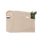 2Pcs/Set Armrest Cover W/ 6 Pockets Linen Anti-Slip Sofa Armrest Cover Protector