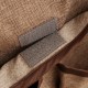 2Pcs/Set Armrest Cover W/ 6 Pockets Linen Anti-Slip Sofa Armrest Cover Protector