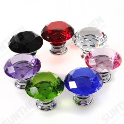 40mm Diamond Crystal Door Knob Drawer Cabinet Handle Knob Screw 40mm Diamond Crystal Door Knob Drawer Cabinet Handle Knob Screw