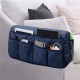 Armrest Bag Bedside Sofa Storage Organizer with 6 Pockets for Laptop Notebook Books Phone