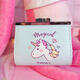 Cartoon Unicorn PU Change Card Pack Female Cute Buckle Wallet Card Bag