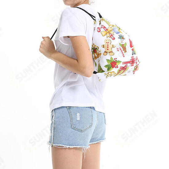 Christmas Backpack Shoulder Bag Drawstring Bag For Women Bag