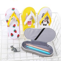 Cute Fruit Flip-flops Creative Slippers Pencil Bag School Office Stationery Supplies Pencil Case Cute Fruit Flip-flops Creative Slippers Pencil Bag School Office Stationery Supplies Pencil Case