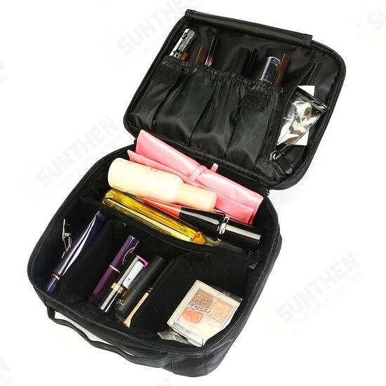 Double Deck Ladies' Waterproof Cosmetic Suitcas Wash Bag