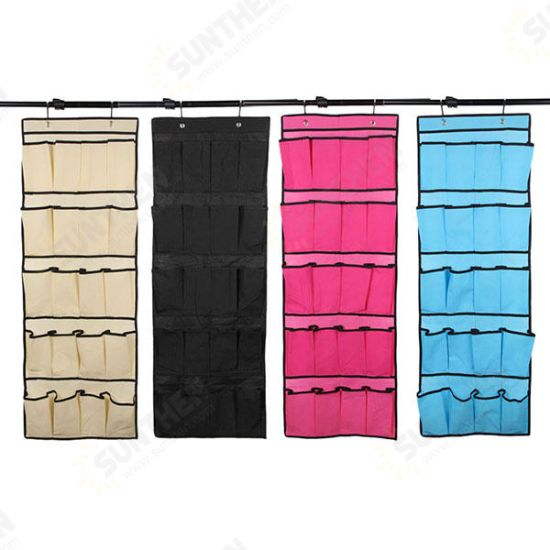 HN-B21 20 Pockets Door Shoe Organizer Non Woven Hanging Storage Bag