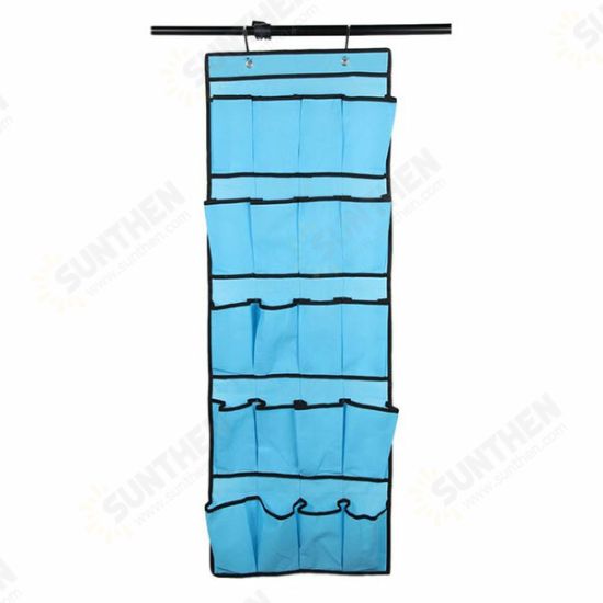 HN-B21 20 Pockets Door Shoe Organizer Non Woven Hanging Storage Bag