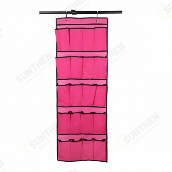 HN-B21 20 Pockets Door Shoe Organizer Non Woven Hanging Storage Bag