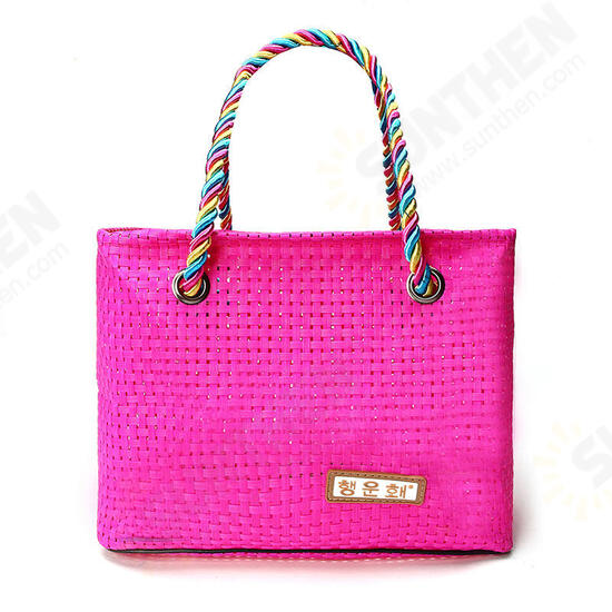 HN-B68 Woven Travel Storage Bag Durable Waterproof Beach Tote Sturdy Stripe Bag