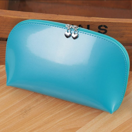 HN-CB06 PU Cosmetic Storage Bag 10 Colors Portable Waterproof Travel Toiletry Makeup Bag