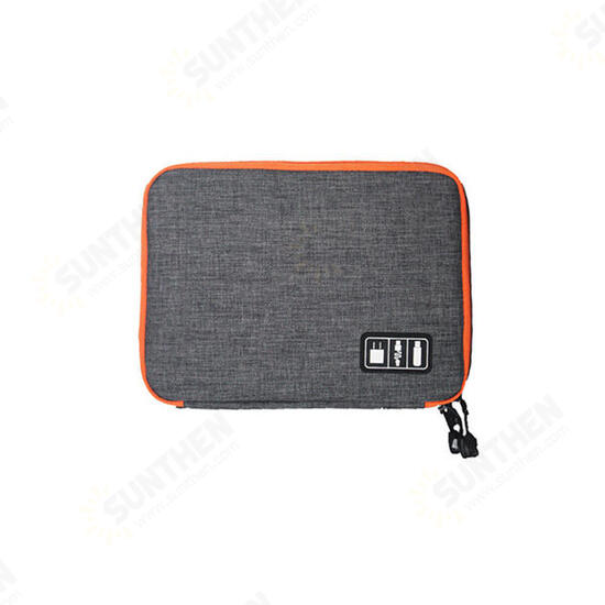 HN-CB1 Double Layer Cable Storage Bag Electronic Accessories Organizer Travel Gear