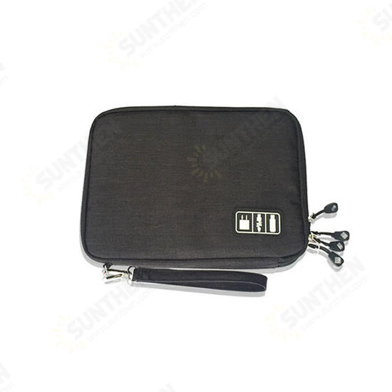 HN-CB1 Double Layer Cable Storage Bag Electronic Accessories Organizer Travel Gear