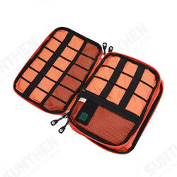 HN-CB1 Double Layer Cable Storage Bag Electronic Accessories Organizer Travel Gear HN-CB1 Double Layer Cable Storage Bag Electronic Accessories Organizer Travel Gear