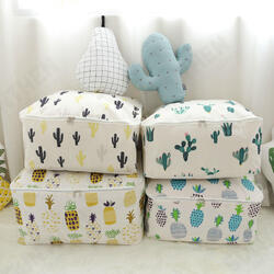 Signature Cotton Storage Bag Portable Folding Organizer Quilt Bag Pouch Washable Container Signature Cotton Storage Bag Portable Folding Organizer Quilt Bag Pouch Washable Container