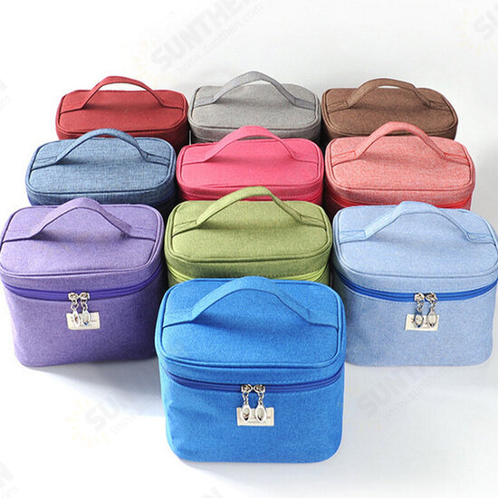 KC-MB02 Portable Travel Storage Bag Durable Canvas Cosmetic Makeup Bag Travel Organizer