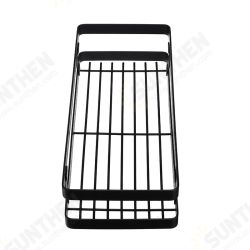Kitchen Bathroom Rack Hanging Basket Black Stainless Steel Paint Storage Shelf Kitchen Storage Rack Kitchen Bathroom Rack Hanging Basket Black Stainless Steel Paint Storage Shelf Kitchen Storage Rack