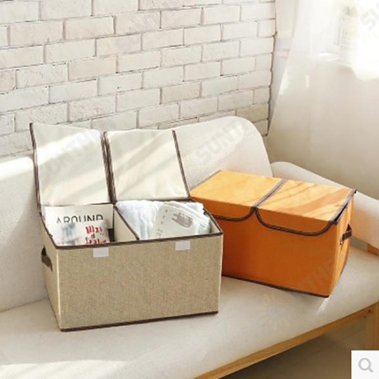 Large Double Cover Clothes Separate Storage Box Toy Storage Case Underwear Container Clothes Storage Bag